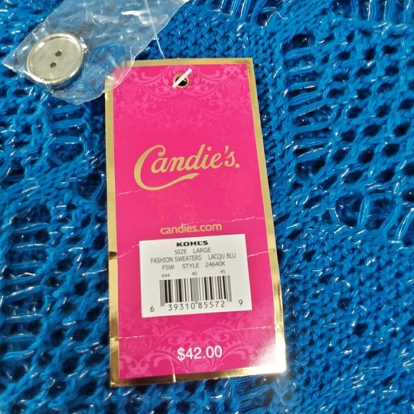 CANDIES Cap Sleeve Knit Croppes Sweater - Picture 5 of 5